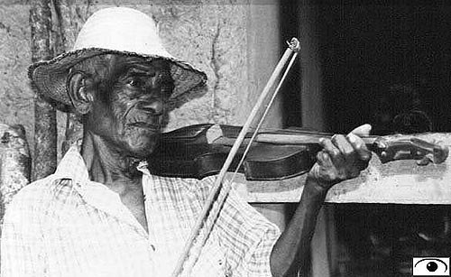 Lonely violinist